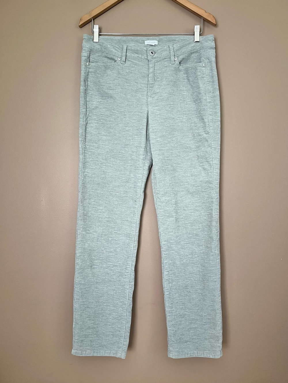 {J. Jill} Corduroy Straight Leg Pants in Grey - Womens 8
